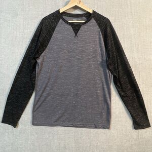 DSG Men's Movement Long Sleeve T-Shirt, Grey/Charcoal and White, Size Large